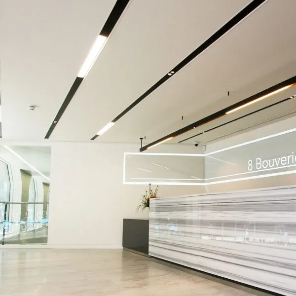Bespoke Reception Counter Marble Front