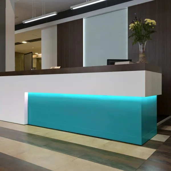 Bespoke Reception Counter Lit Inset