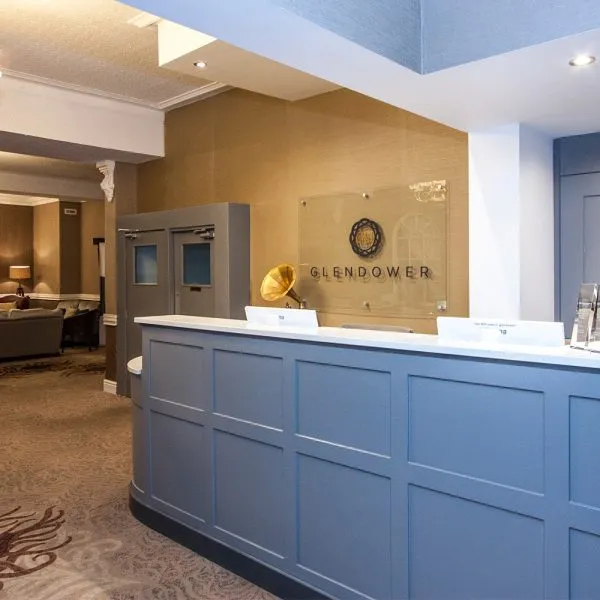 bespoke reception counter in grey