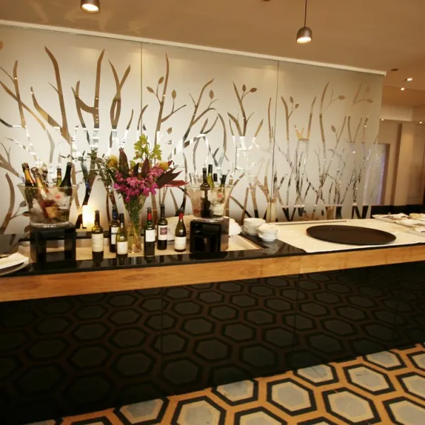 Bespoke Room Divider - Frosted Glass