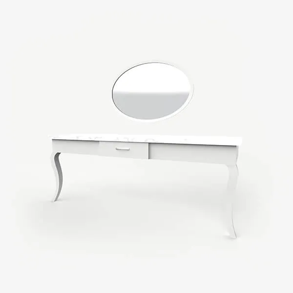 Boutique Hotel Desk with Mirror - Layla