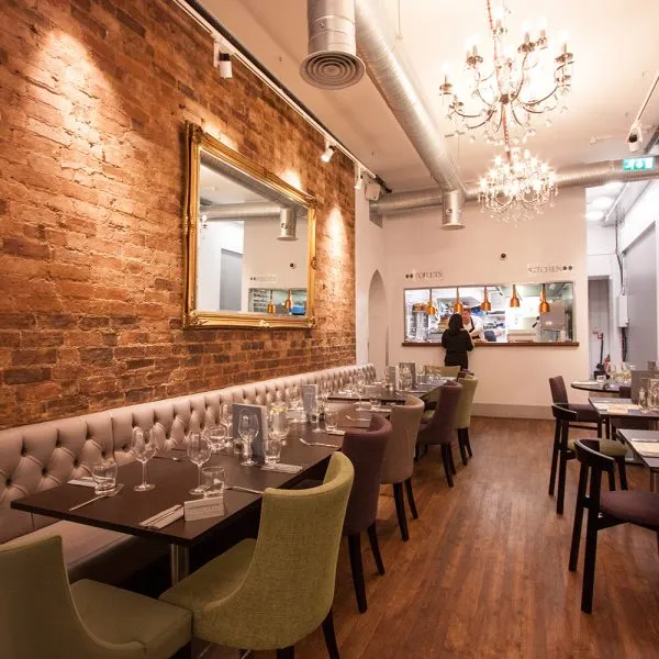Straight Beige Faux Leather Restaurant Banquette