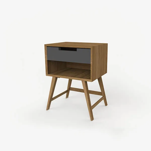 Retro Hotel Bedside Table - Ruben