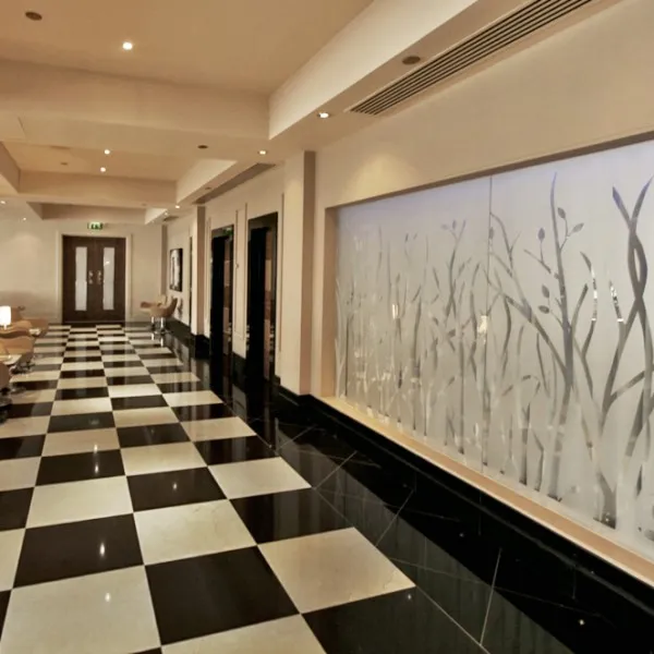 Corridor Room Divider - Frosted Glass