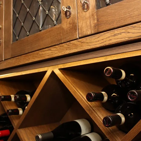 hospitality wine wall joinery