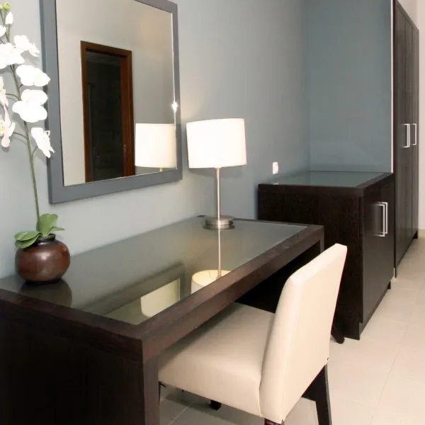 Dark Wood Bespoke Hotel Desk