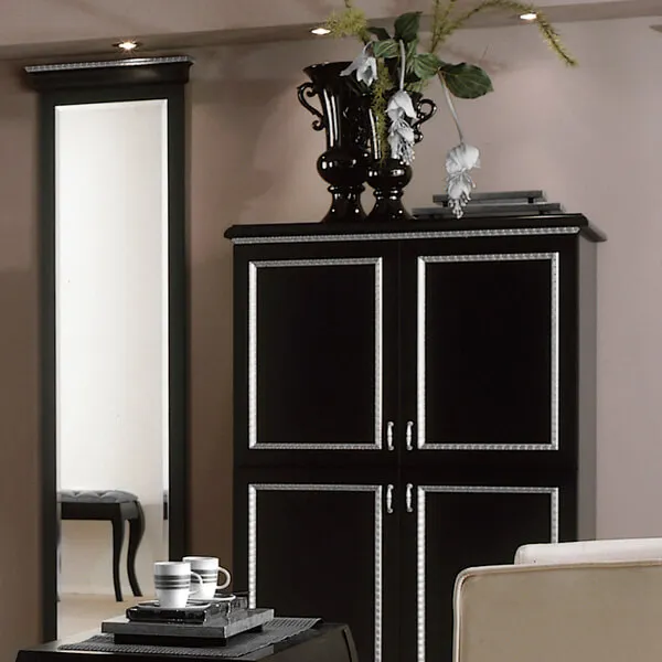 Black Boutique Hotel TV Table - Paris