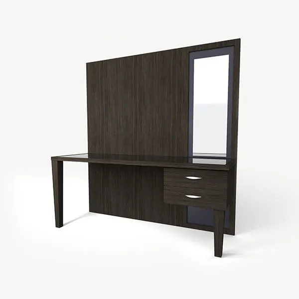 Luxury Hotel Desk with Mirror - Rosa