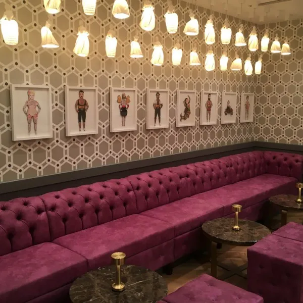 Plush Bespoke Velvet Banquette Seating