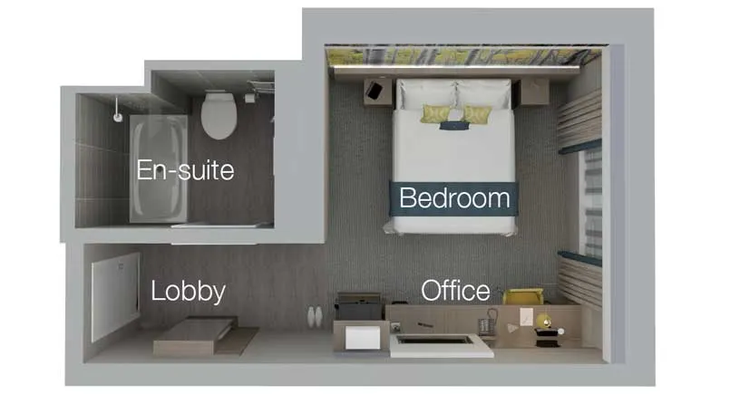 Hotel Bedroom Zones