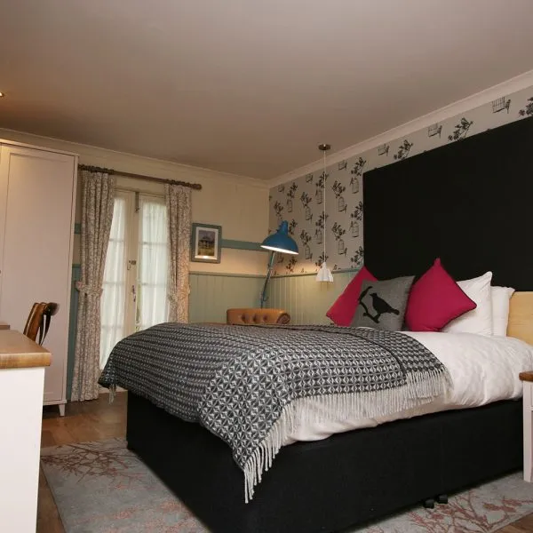 Black and Duck Egg Boutique Hotel Bedroom