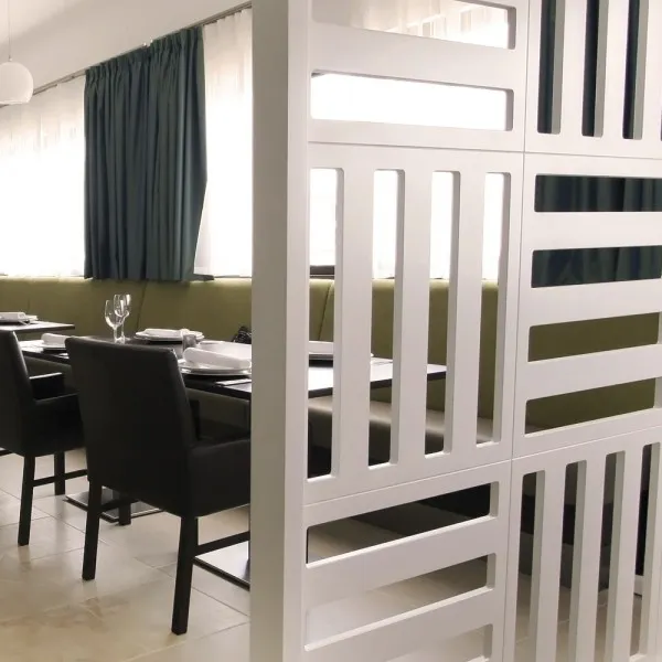Bespoke Room Divider - White Wood