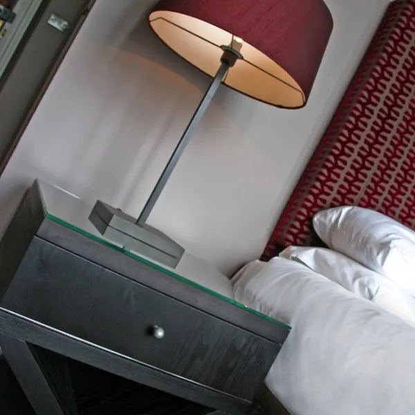 Bespoke Bedside Table with Cross Leg Detail